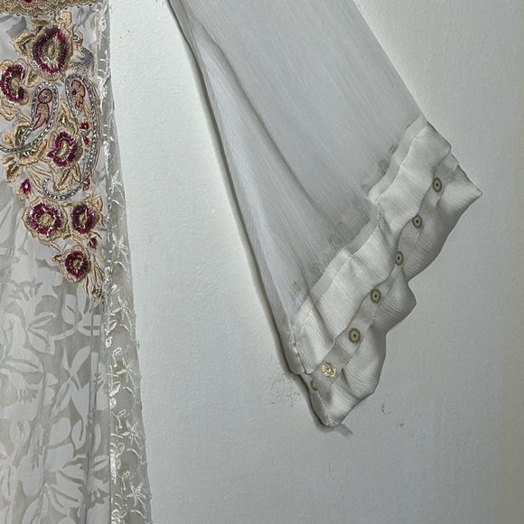 T19 Handmade DIY Afghan Maxi Dress with bell sleeves - Picture 9 of 16